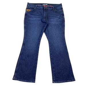 Wrangler RIGGS Workwear Women Single Layer Insulated Jeans Bootcut Sz 20 Strong